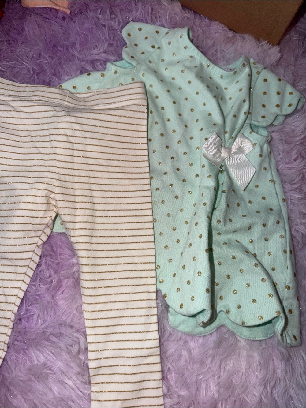 Tahari Baby Mint Green Infant Onesie
